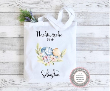 Bär Tasche Nachtwäsche Wechselwäsche Wechselkleidung (personalisiert) für Kindergarten  Wunschname KITA Kindergarten Einschulung Lüttentüddel®